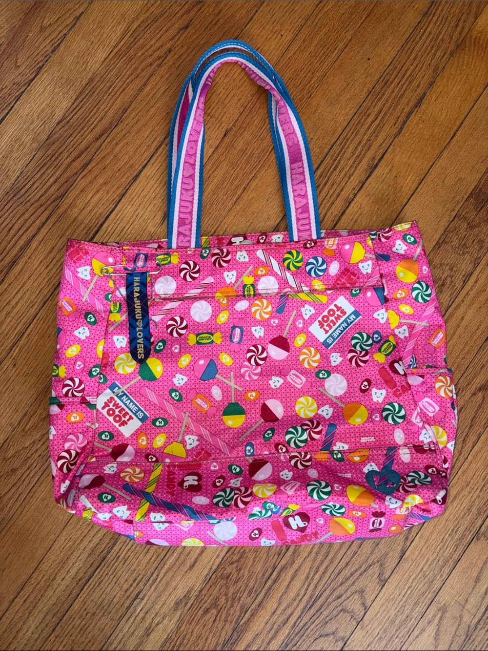 Rare Harajuku Lovers Gwen Stefani Large Sweet Toof Candy Tote Shopper Purse Bag